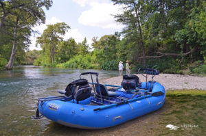 Upstream On The Fly Raft for Guided Fly Fishing Float Trips in North Texas